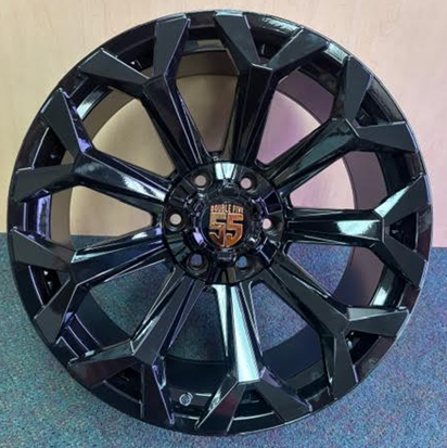 DOUBLE FIVE WHEEL DB4-M 20X9+0 6X139.7+6X135 C.B-108 B ALL BLACK