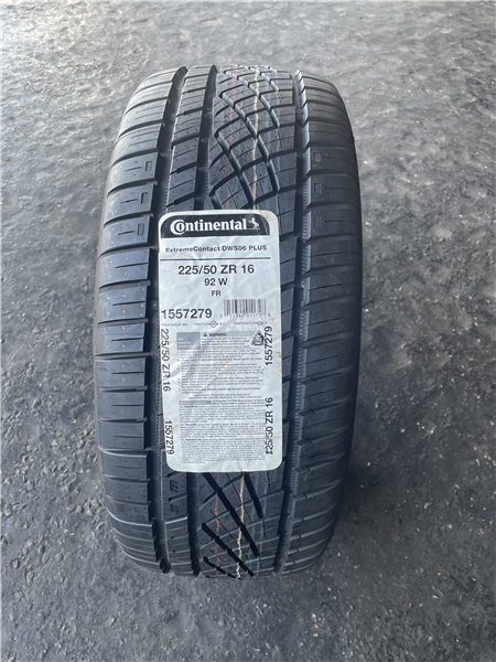225/50R16 CONTINENTAL EXTREMECONTACT DWS06 PLUS 92W 560AAA 50K BSW
