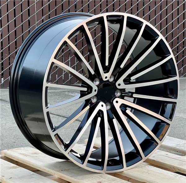 MB-15 GLOSS BLACK MACHINE FACE 19X8.5 5X112 +35 +66.6 *YH01*