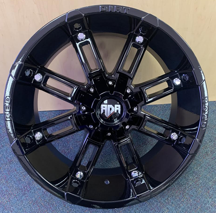 RDR 06-M 20X9+0 6X135+6X139.7 CB-108 (THUNDER) B(R) GLOSSY BLACK