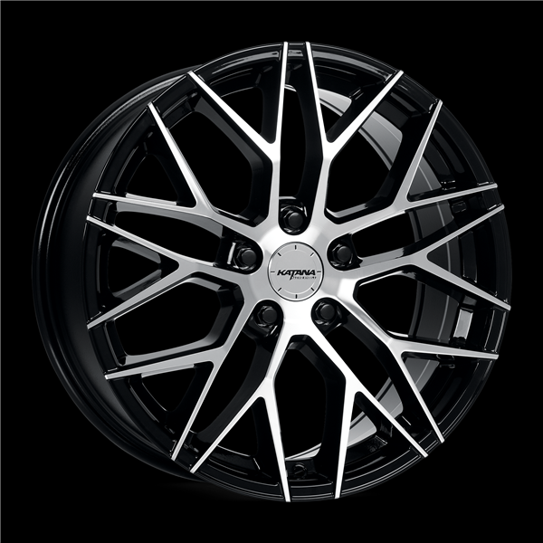 KATANA KR01 18X8 5X114.3 +40 C.B 73.1 GLOS BLACK M FACE