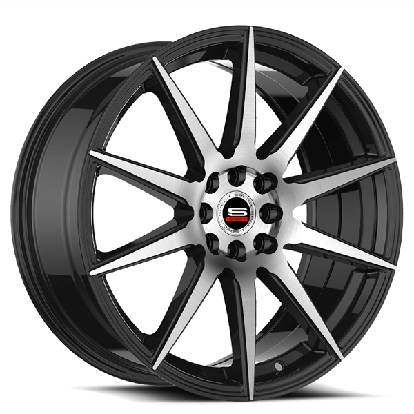 SPEC-1 RACING SP-51 20X8.5 5X100/5X114.3 +38 C.B 73.1 GLOSS BLACK/MACHINE
