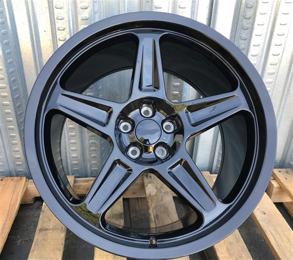 SR-1 20X9.5 5X115 +15 C.B 71.5 GLOSS BLACK**DODGE DEMON REPLICA***