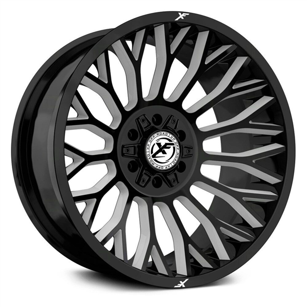 XF OFFROAD-XF237 20X10-12 5X127/5X139.7 C.B 78.1 GLOSS BLACK MILLED