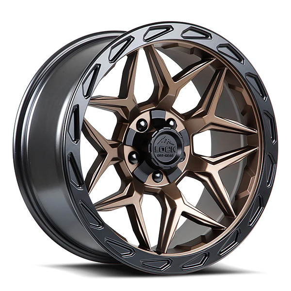 LOCK OFFROAD MATRIX 20X10 6X135/6X139.7 -18 C.B 106.2 MATRIX MATTE BRONZE WITH MATTE BLACKRING