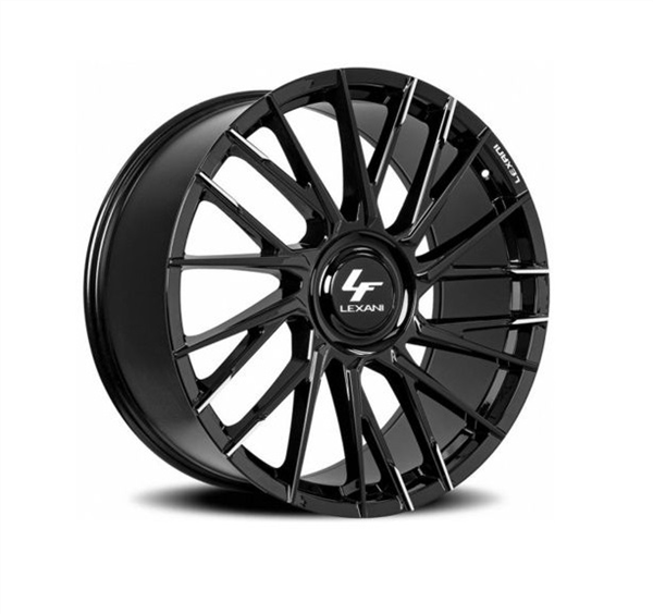 LEXANI VELAR 24X9.0 5X120+5X130 ET25 FULL GLOSS BLACK 74.1MM CB