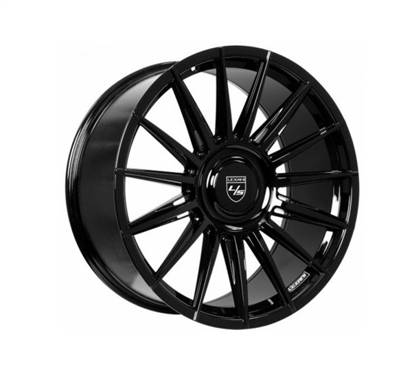 LEXANI LOTUS 24X9.0 5X120+5X130 ET25 FULL GLOSS BLACK 74.1MM CB