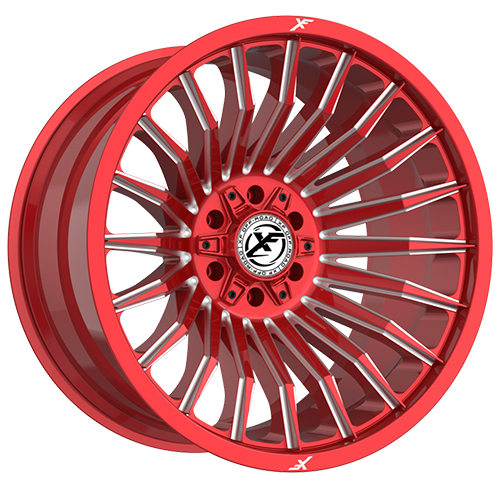 XF OFFROAD-XF231 ANODIZED RED & MILLED 26X14 6X135/6X139.7-76 C.B 106.4