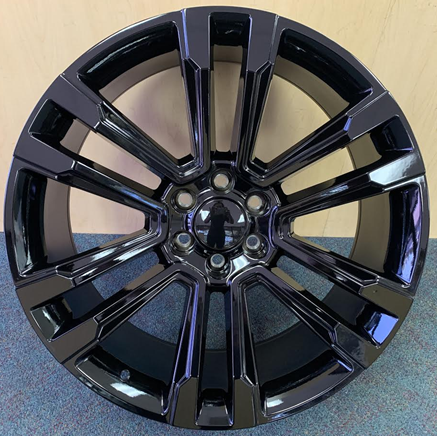 STW328-M 22X9.5+30 6X139.7 C.B-78.1 B BLACK**GMC DENALI REPLICA*****SPECIAL****