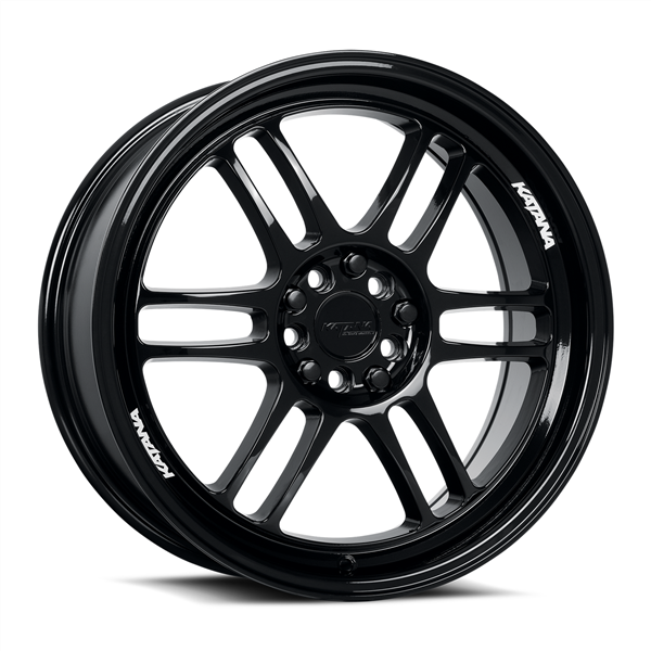 KATANA KR02 17X7.5 4X114.3 +40 C.B 73.1 GLOSSY BLACK