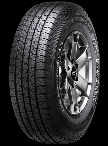 LT265/70R17 GT ADVENTURO HT 10PLY 121/118S M+S 80psi OWL***50K***