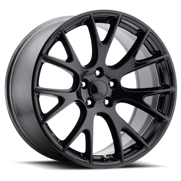 2132 DODGE HELLCAT SRT REPLICA 20X11+18 5X115 C.B 71.50 BLACK