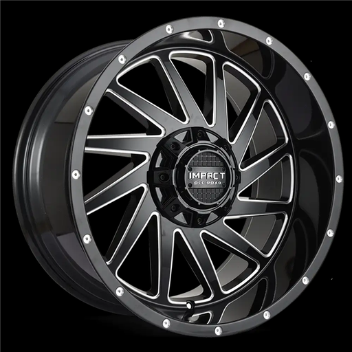 [811GB-79056-00] 17X9 IMPACT 811 5X139.7/5X127 00MM (87.1MM) GLOSS BLACK MILLED WINDOWS