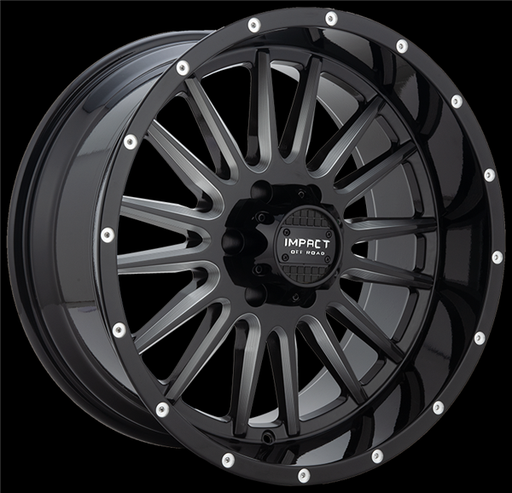 [833GB-79056-00] 17X9 IMPACT OFFROAD 833 5X127/139.7 00MM (87.1MM) GLOSS BLACK MILLED WINDOW