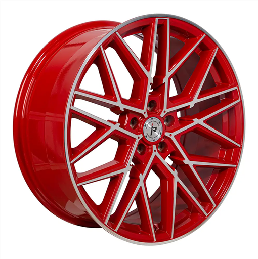 [602RMF-18812+40] 18X8 IMPACT RACING 602 5X114.3 40MM (73.1MM) RED WITH MACHINE FACE