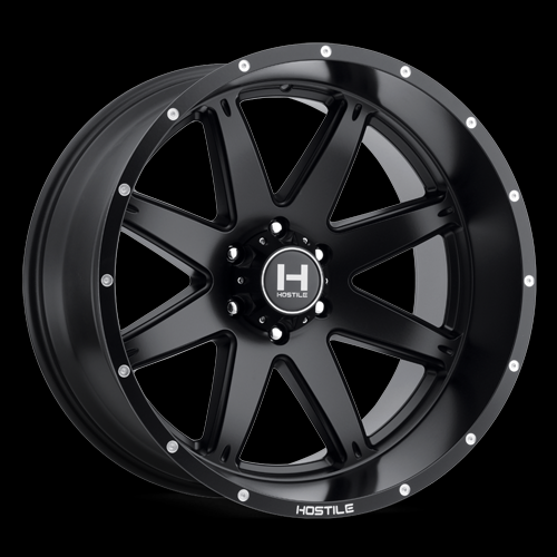 [H109-2010513947BB] 20X10 HOSTILE 109 5X139 -19MM (87MM) ASPHALT (SATIN BLACK)