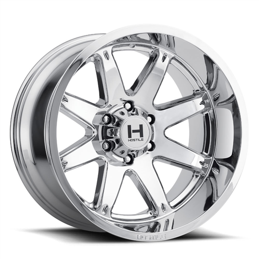 [H109-2010515047C] 20X10 HOSTILE H109 5X150 -19MM C.B 110 ARMOUR PLATED ( CHROME )