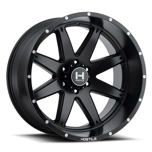 [H109-2010613547BB] 20X10 HOSTILE H109 6X135 -19MM C.B 87 ASPHALT (SATIN BLACK)