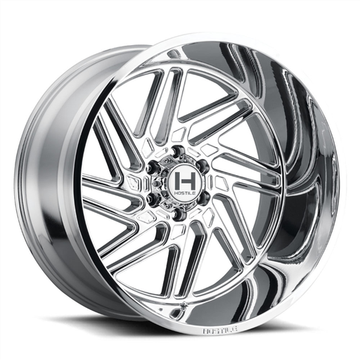 [H116-2012613547C] 20X12 HOSTILE H116 6X135 -44MM C.B 87 ARMOUR PLATED ( CHROME )