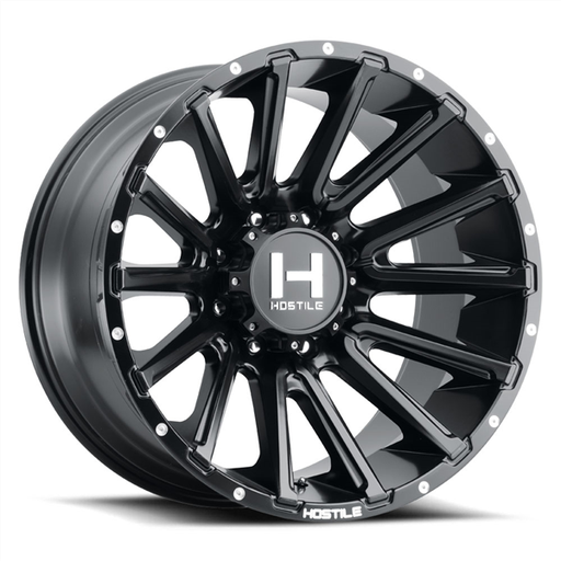 [H123-2012818047BB] 20X12 HOSTILE H123 8X180 -44MM C.B 125.2 ASPHALT