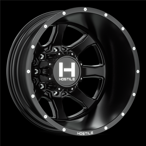 [H403-20828165-221BB] 20X8.25 HOSTILE H403 8X165 -221MM C.B 121.6 (ASPHALT) SATIN BLACK