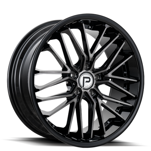 [P21420855120-35GMBL] 20X8.5 LEGACY 5X120 35MM C.B 72.56 GUNMETAL GLOSS BLACK LIP (SOLD AS STAGGERED ONLY)