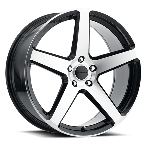 [37-2812BT] 20X8.5 LIQUID METAL GEN- X 5X120 +40MM C.B 73.1 MACHINE FACE BLACK