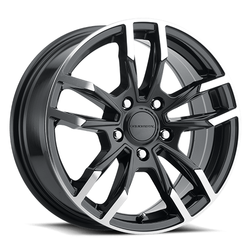 [61714/35-2865GB] 20X8.5 LIQUID METAL SPLICE 5X114.3 +40MM C.B. 73.1 BLACK MACHINE FACE