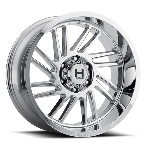 [H110-2090655055C] 20X9 HOSTILE H110 6X139.7 12MM C.B 106.1 ARMOUR PLATED ( CHROME )