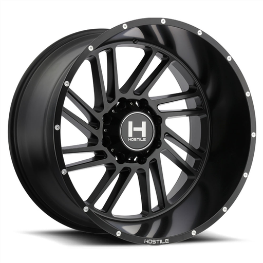 [H110-2212816547BB] 22X12 HOSTILE H110 8X165 -44MM C.B 125.2 ASPHALT (SATIN BLACK)