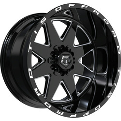 [551BM-2228744] 22X12 TIS 551BM 8X170 -44MM C.B 125.2 BLACK MILLED ( NO RETURN , FINAL SALE )