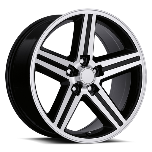 [3-210BMF-229515+15] 22X9.5 IROC 210 5X115 15MM (74.2MM) GLOSS BLACK MACHINED