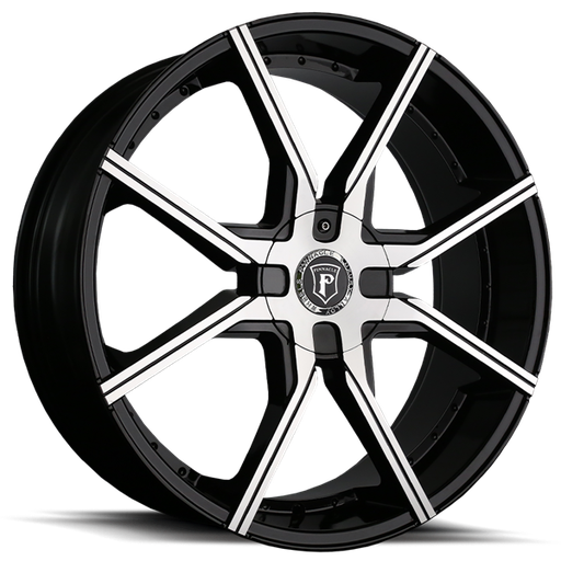 [P96185108-35GBM] HYPE 18X7.5 5-108/114.3 35MM(C.B.73.1MM) GLOSS BLACK MACHINE