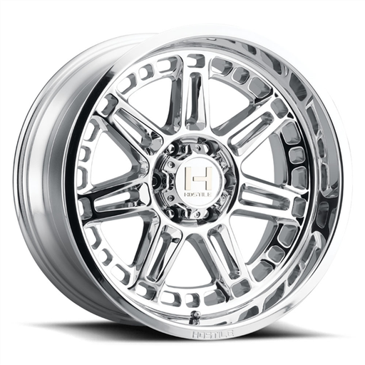 [H124-2010513947C] 20X10 HOSTILE H124 5X139.7 -19MM C.B 87MM ARMOR PLATED (CHROME)