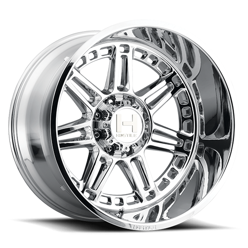 [H124-2010613547C] 20X10 HOSTILE H124 6X135 -19MM C.B 87.1 ARMOUR PLATED ( CHROME )