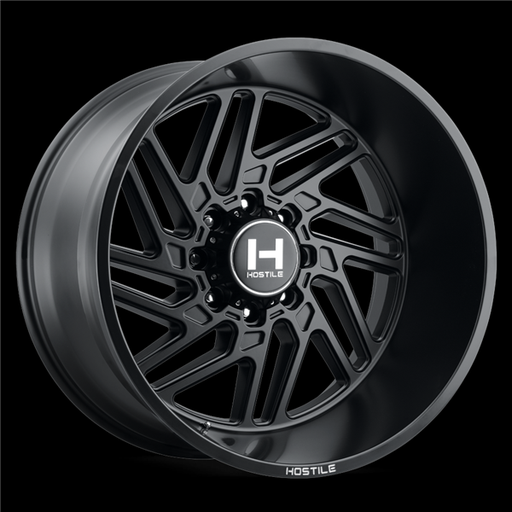 [H116-2012816547BB] 20X12 HOSTILE H116 8X165 -44MM C.B 125.2 ASPHALT (SATIN BLACK)