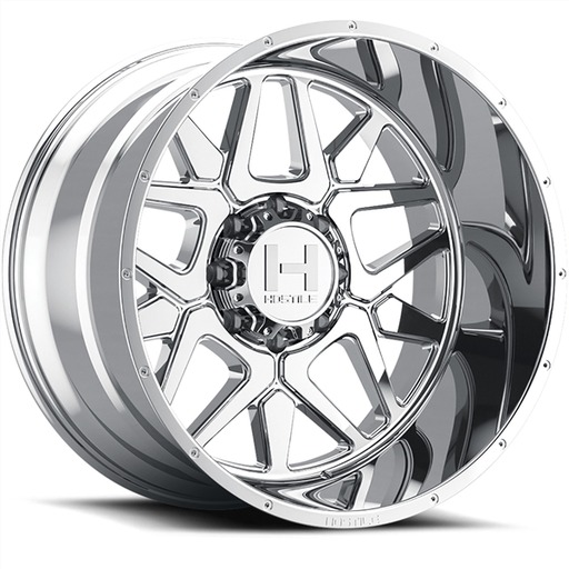 [H128-2090817050C] 20X9 HOSTILE H128 8X170 00MM C.B 125.2 ARMOR PLATED (CHROME)