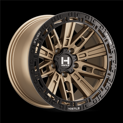 [H129-1790512750Z] 17X9 HOSTILE H129 5X127 00MM C.B 78MM BRONZE