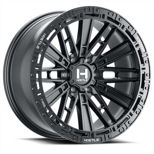 [H129-1709655050A] 17X9 HOSTILE H129 6X139.7 00MM C.B 106.1MM ASPHALT (SATIN BLACK)