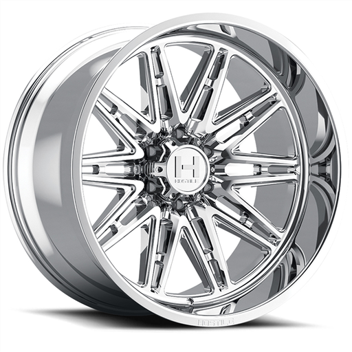 [H126-2010655047C] 20X10 HOSTILE 126 6X139.7 -19MM C.B 106.1MM ARMOR PLATED (CHROME)