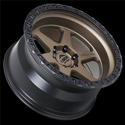 [OLYMPUS-7969MRMBR35N] LOCK OFFROAD OLYMPUS 17X9-35 6X139.7 CB-106.2 MATTE BRONZE W/BLACK RING