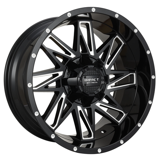 [814GB-79056-00] IMPACT OFF-ROAD 814 17X9-00 5X139.7+5X127 CB-87.1 GLOSS BLACK/MILLING WINDOWS