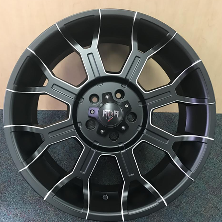 [RD112009] RDR 11-M 20X9+0 5X127 C.B-78.1 BLACK/MACHINE WINDOW(LANDER)-MFB+MW**