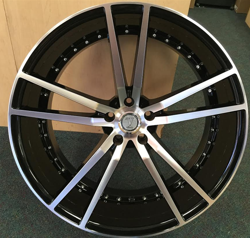 [V202005RB] VELOCITY 20R-M 20X8.5+35 5X112 C.B-66.6 B+M(U)**WITH RIVETS**