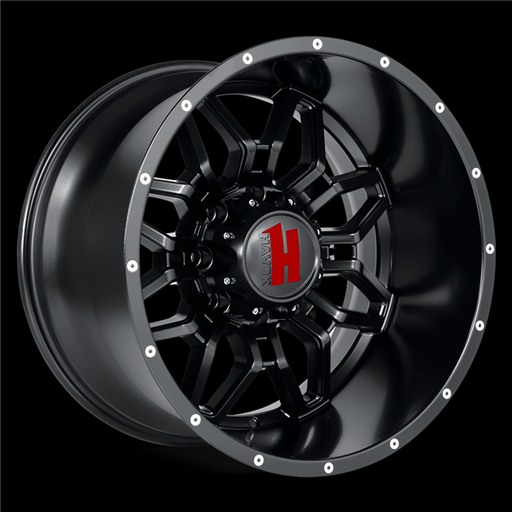 [H109224170-76DFB] HAVOK H109 22X14-76 8X170 C.B-125.2 DFB+MR MATTE BLACK