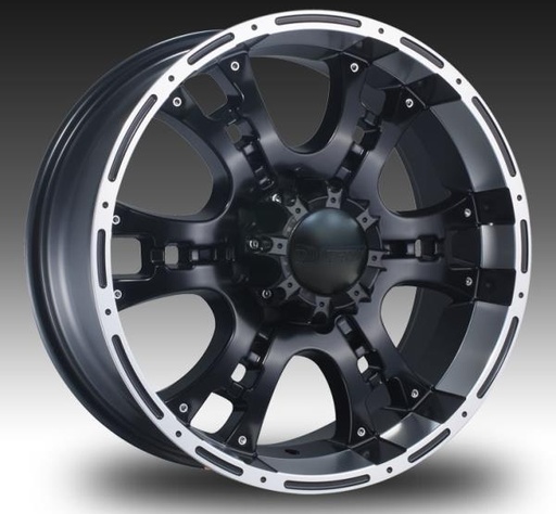 [DW9152014+] DCENTI 915 20X9+10 6X135 C.B-87.1 B+ML (BLACK/MACHINE LIP)