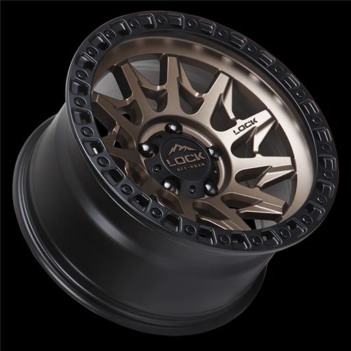 [LUNATIC-8957MRMBR] LOCK OFFROAD LUNATIC 18X9-12 5X127 CB-71.5 MATTE BRONZE W/BLACK RING