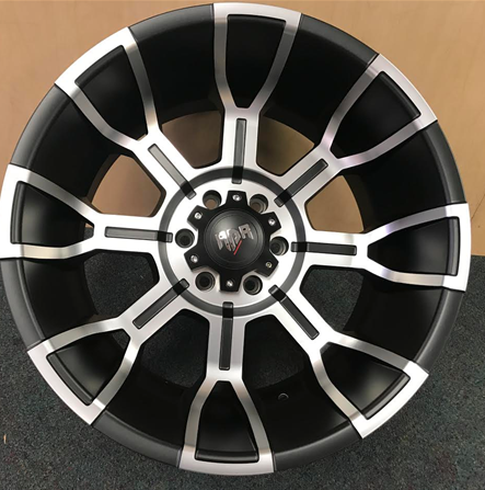 [RD112015-44] RDR 11-M 20X12-44 6X139.7 C.B-108 BLACK/MACHINE(LANDER)-MFB+M