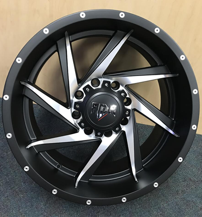[RD132016] RDR 13-M 20X10+0 8X165 C.B-125 BLACK (VORTEX) MFB+MO+MR