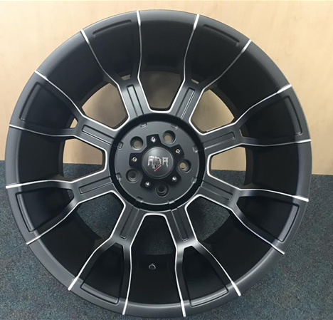 [RD112009-44MW] RDR 11-M 20X12-44 5X127 C.B-78.1 BLACK/MACHINE WINDOW(LANDER)-MFB+MW**